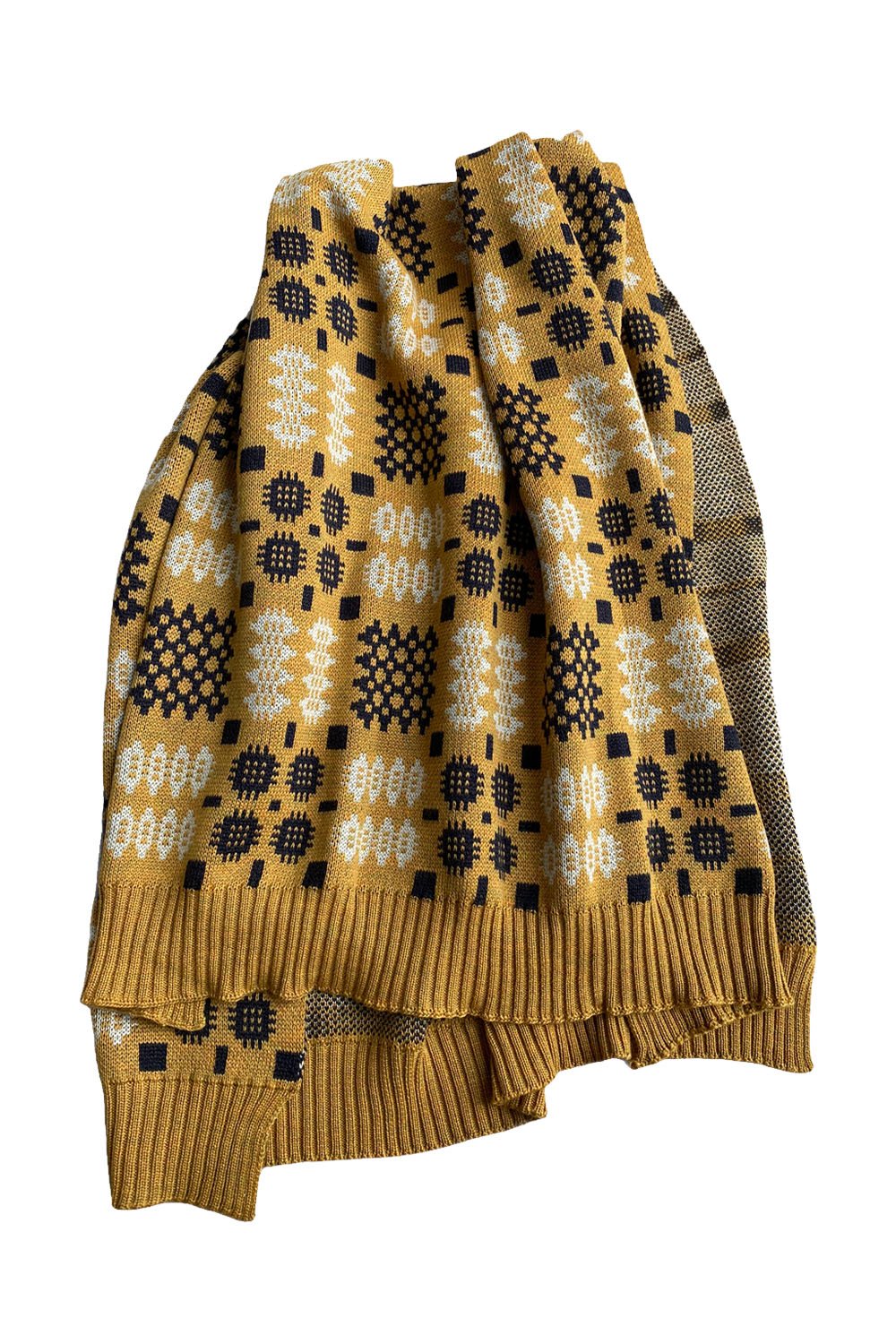 WELSH TAPESTRY BLANKET GOLD