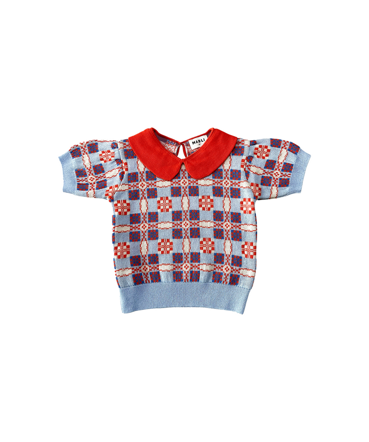 Picnic Tee - Cornflower  - Organic Cotton