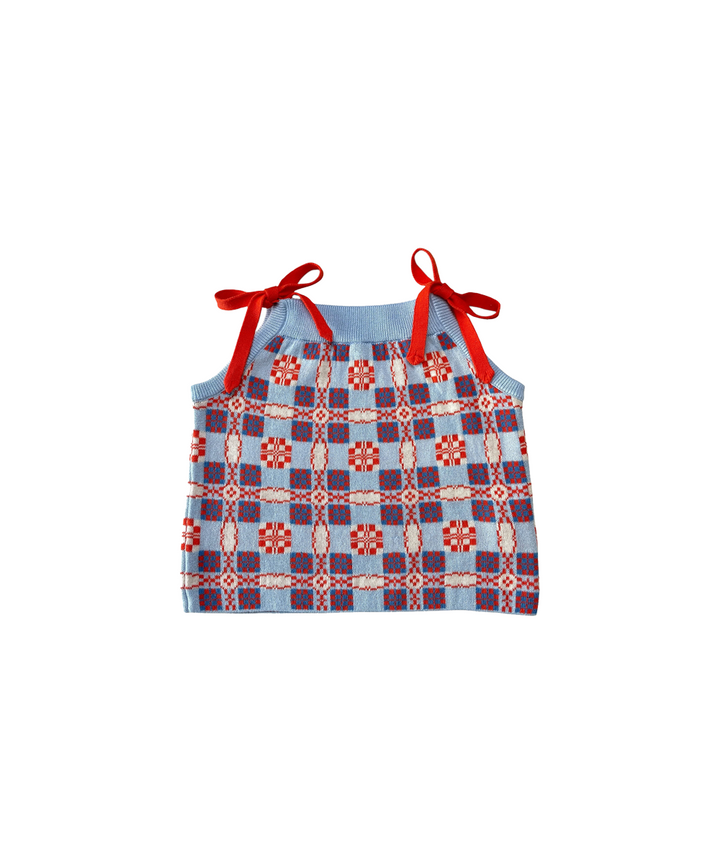 Picnic Vest - Cornflower  - Organic Cotton