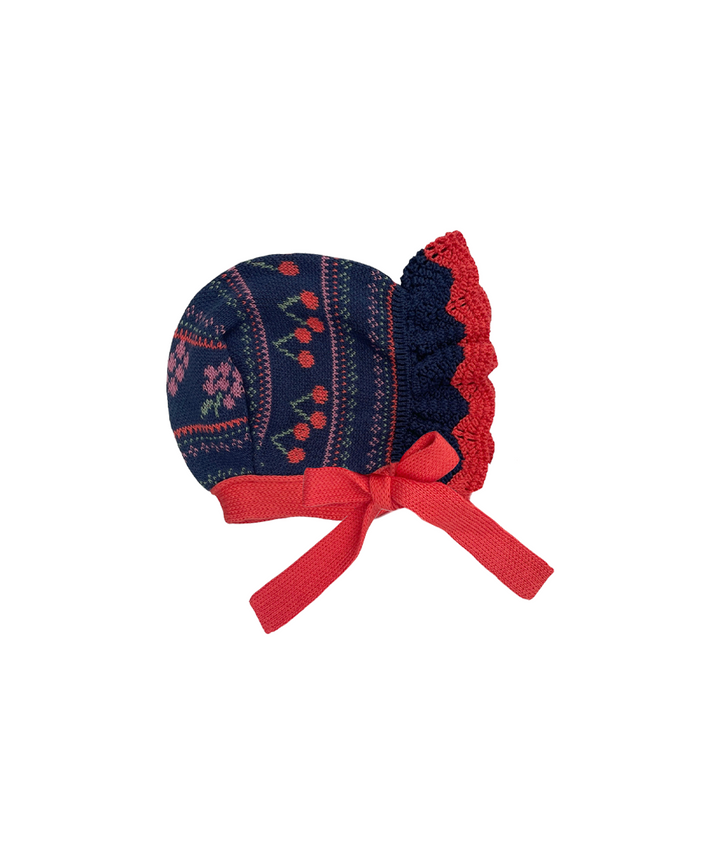 Mio Bonnet - Navy  - Organic Cotton &amp; Cashmere