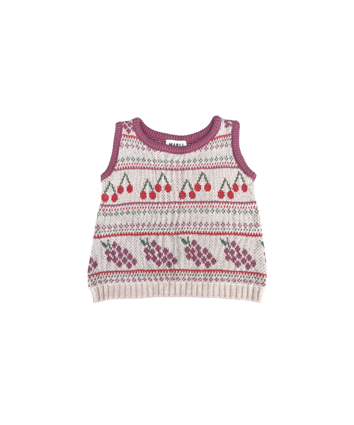 Mio Vest - Pearl  - Organic Cotton &amp; Cashmere