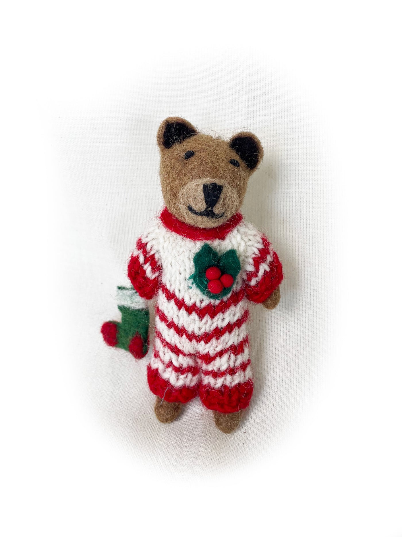 Amica Brown Bear in Onesie Decoration