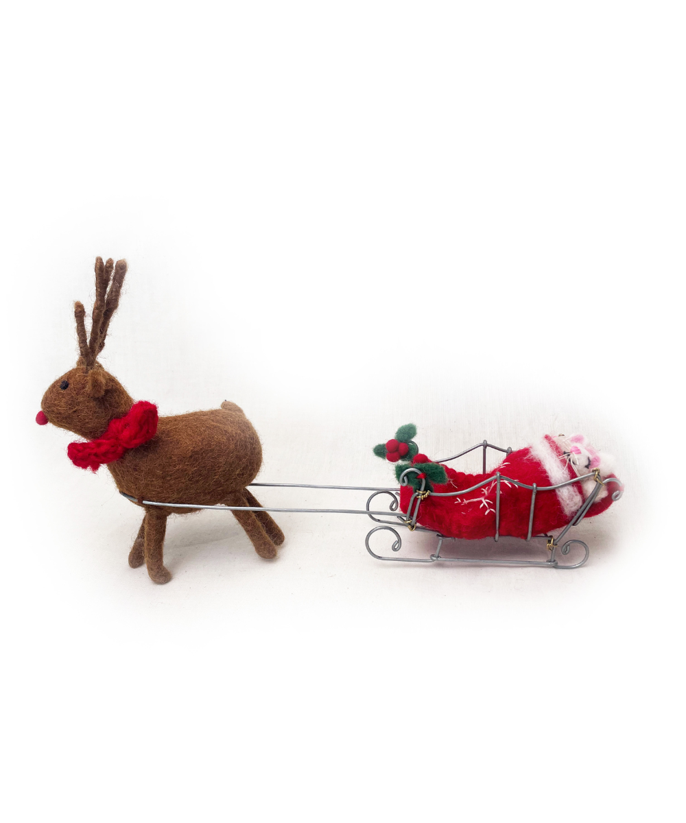 Amica Sleeping Mice on Sleigh Decoration