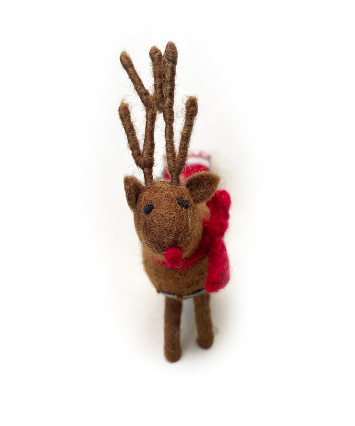 Amica Sleeping Mice on Sleigh Decoration