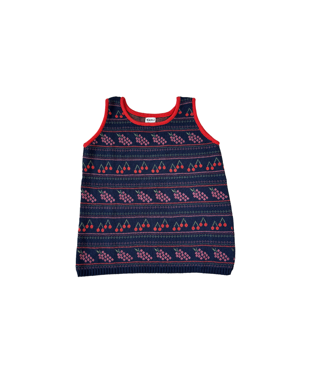 Mio Vest - Navy (Adult)  - Organic Cotton &amp; Cashmere