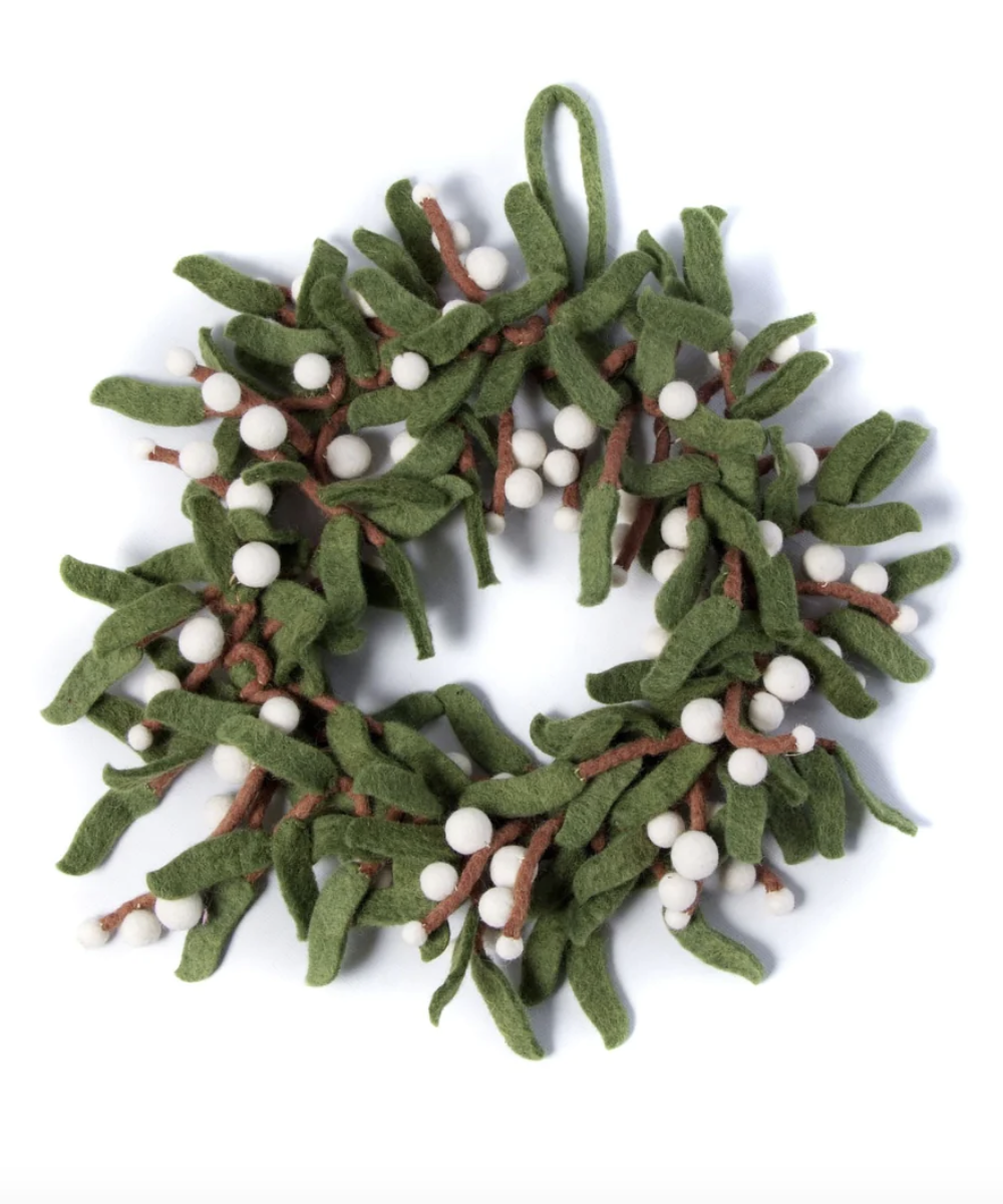 Amica Felt Mistletoe Wreath