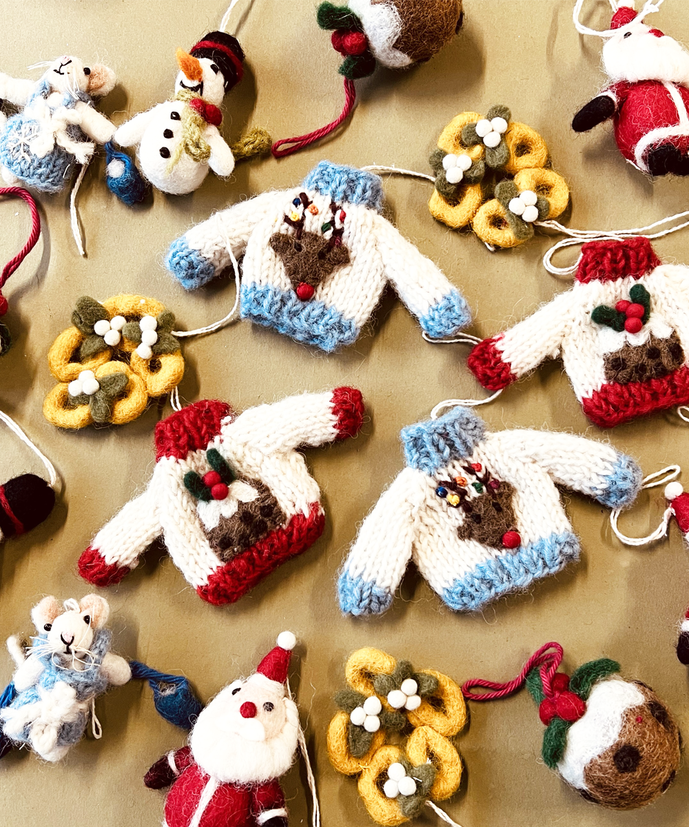 Amica Christmas Knitted Jumper Set Decoration