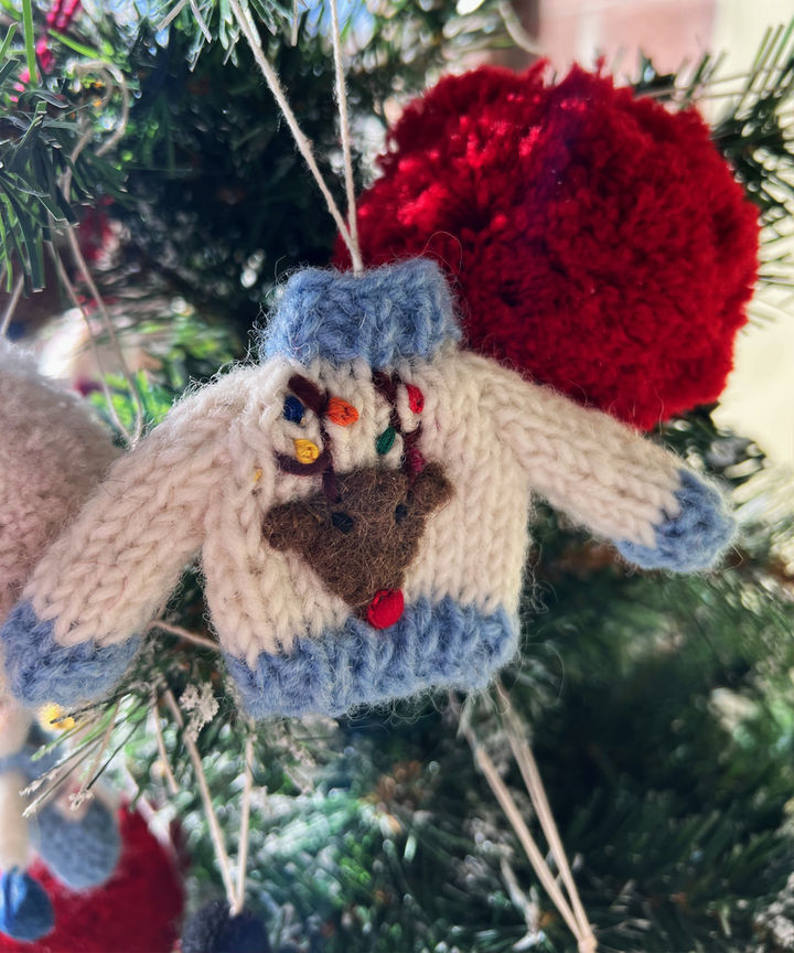 Amica Christmas Knitted Jumper Set Decoration