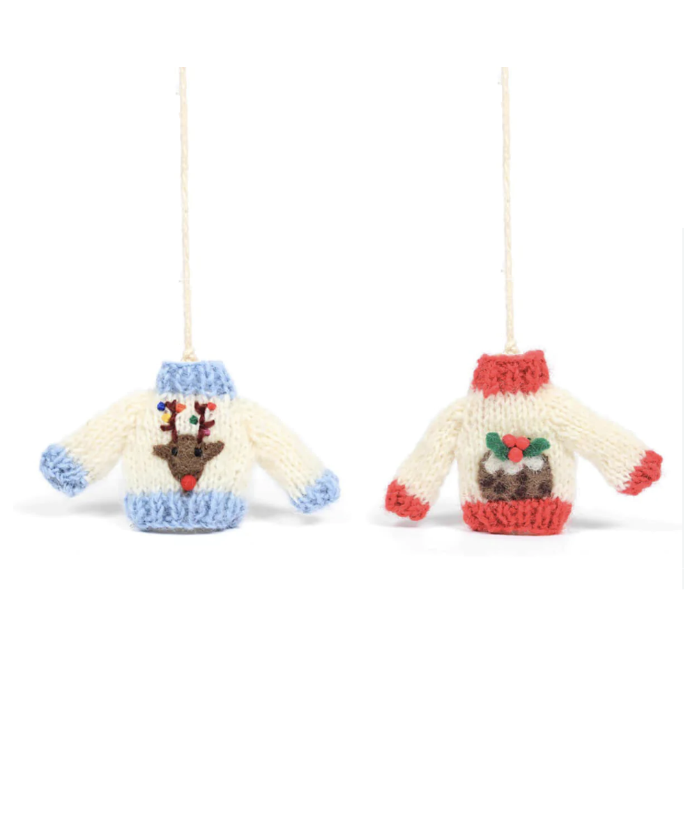 Amica Christmas Knitted Jumper Set Decoration