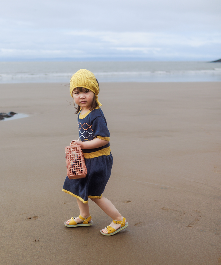 Bay Dress - Denim/Maize  - Organic Cotton
