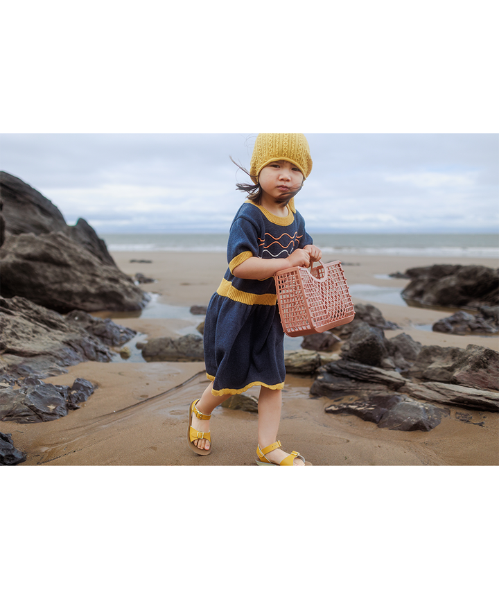 Bay Dress - Denim/Maize  - Organic Cotton
