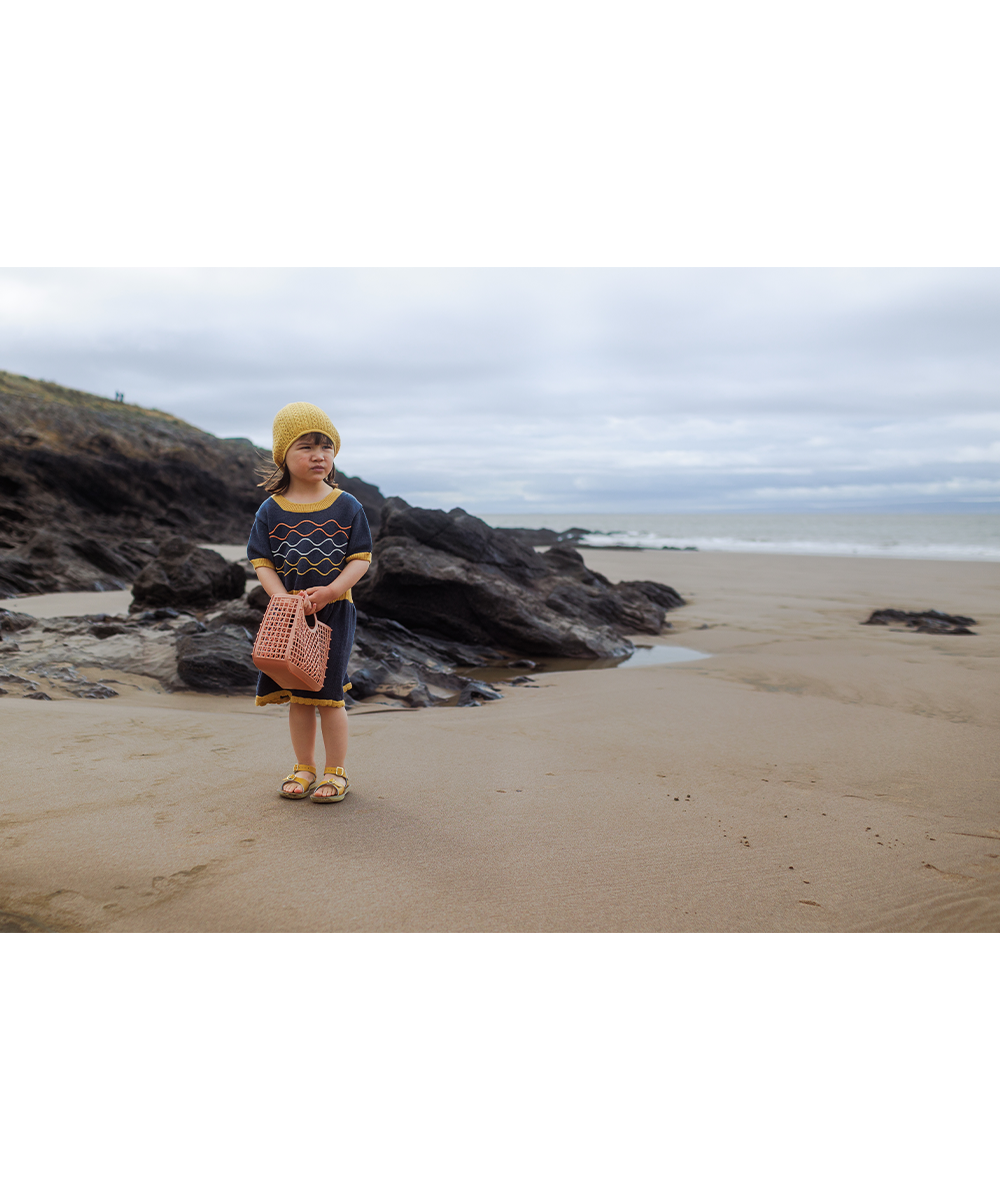Bay Dress - Denim/Maize  - Organic Cotton