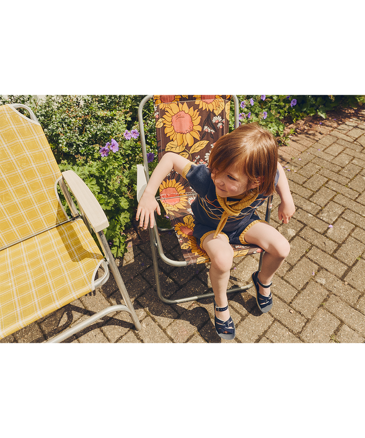 Bay Shorts - Denim/Maize  - Organic Cotton