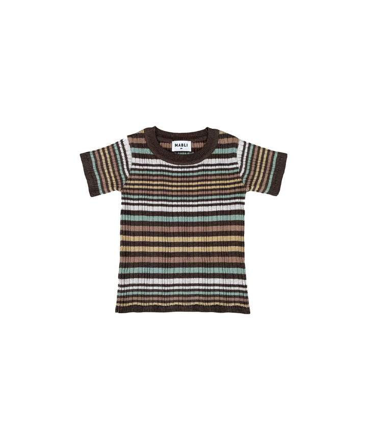 Caravan Tee - Tree House Stripe  - Organic Cotton