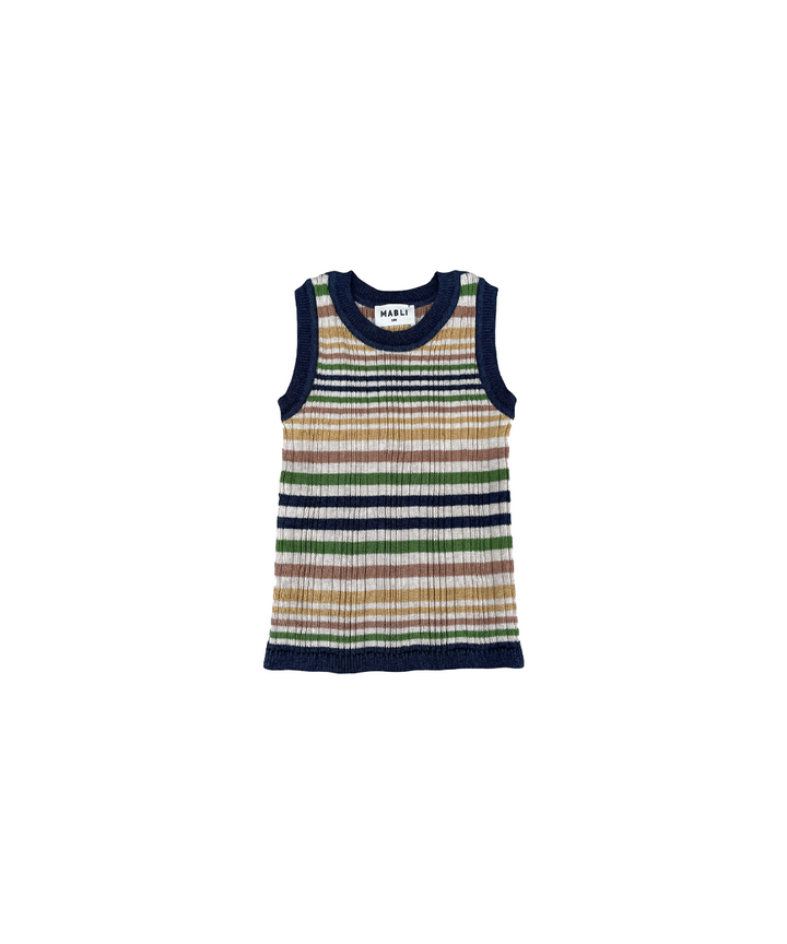 Caravan Vest - Nautical Stripe  - Organic Cotton