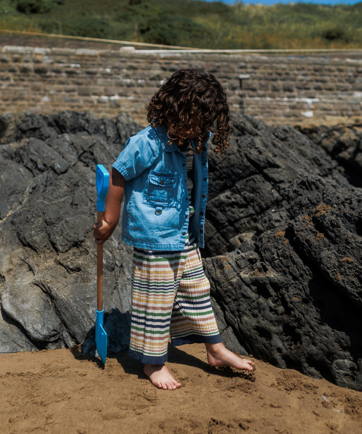 Caravan Pants - Nautical Stripe  - Organic Cotton