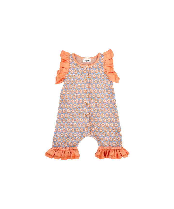 Donut Romper - Light Chambray