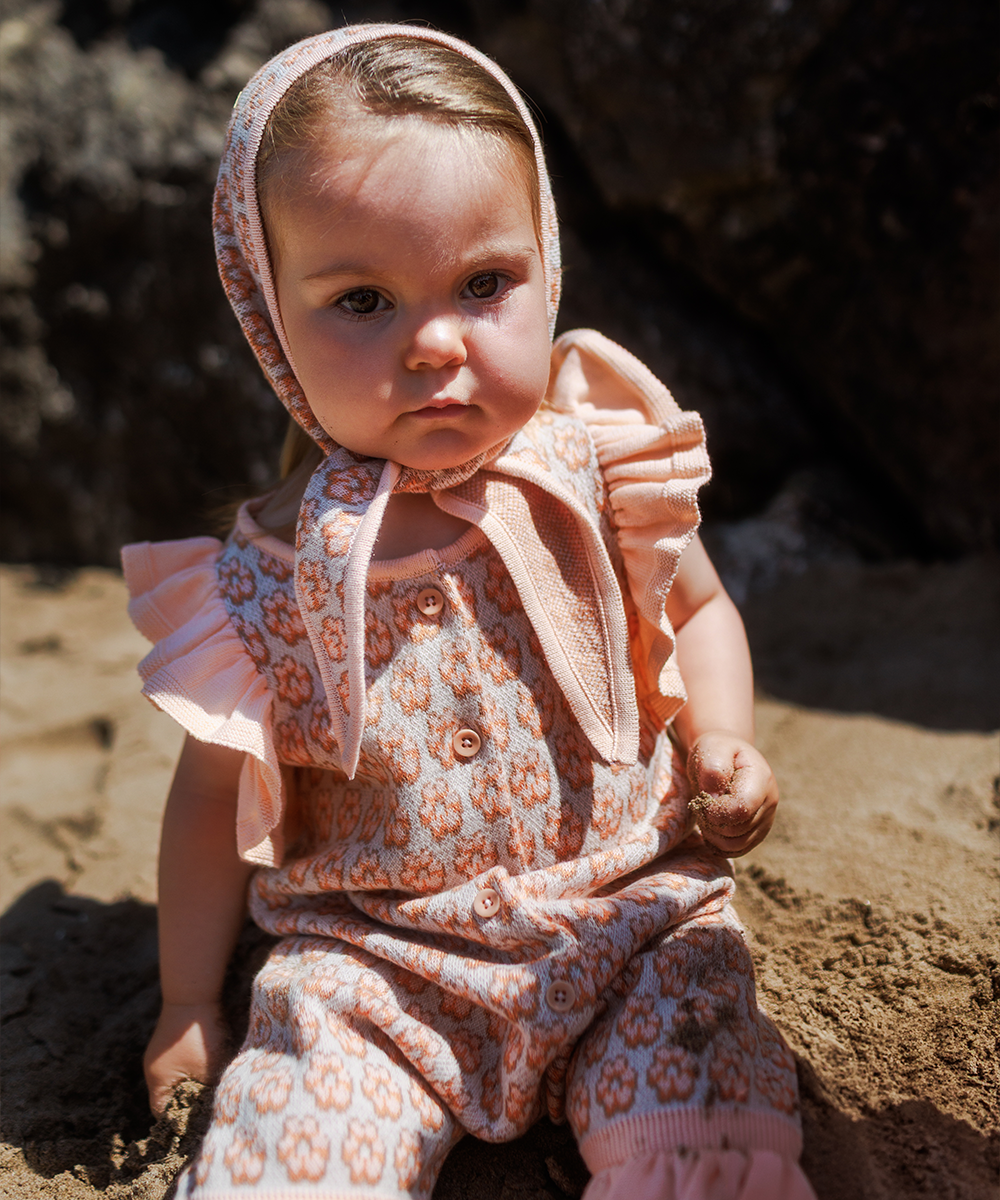 Donut Romper - Blush