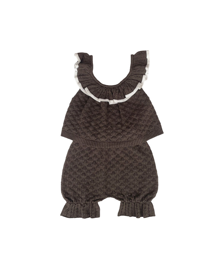 Elena Vest + Bloomers Set - Driftwood Melange