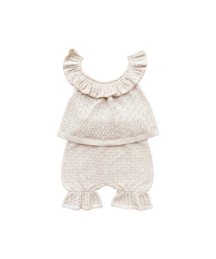 Elena Vest + Bloomers Set - Shell Melange