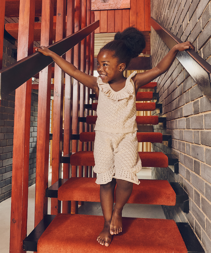 Elena Vest + Bloomers Set - Shell Melange