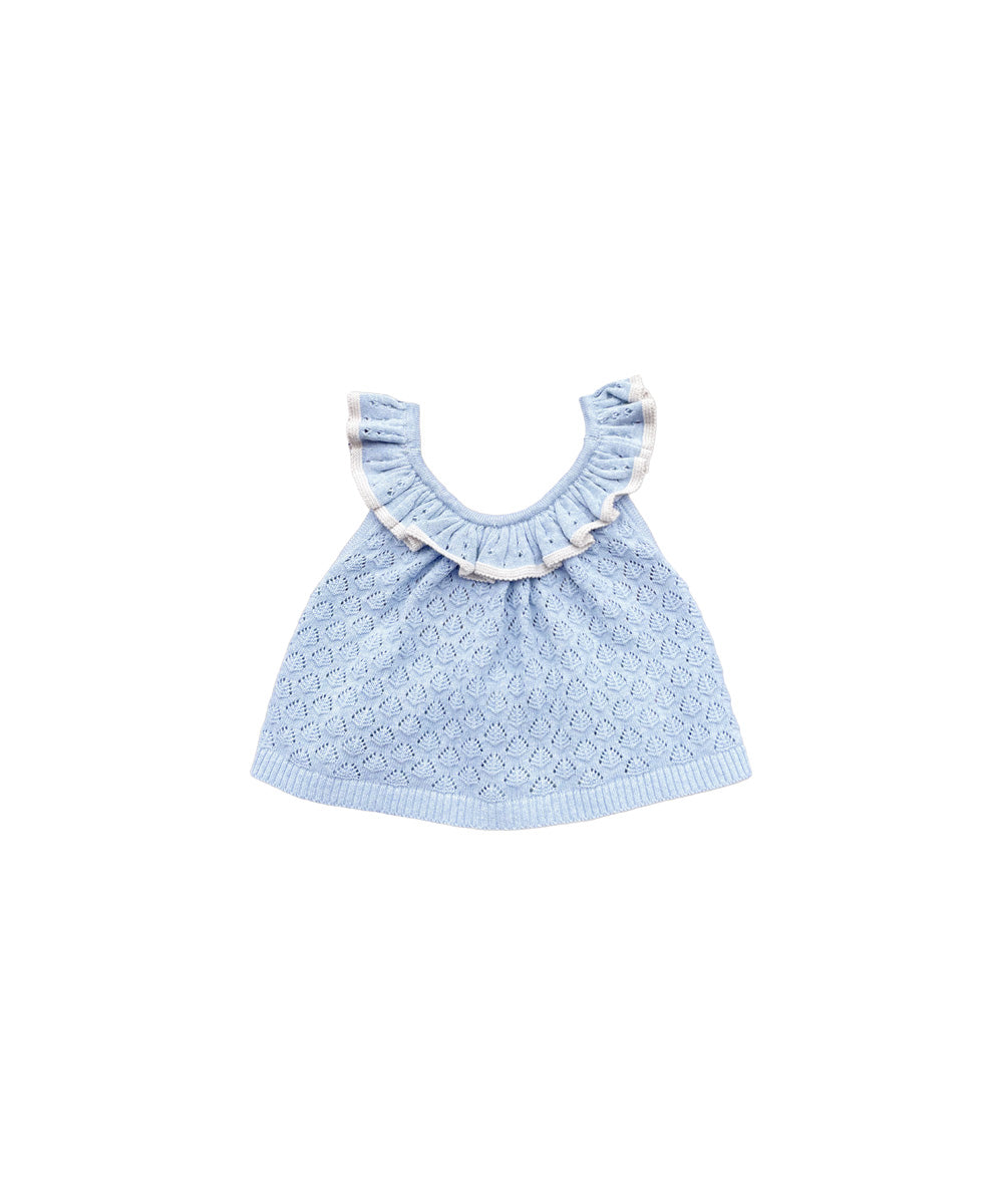 Elena Vest + Bloomers Set - Light Chambray
