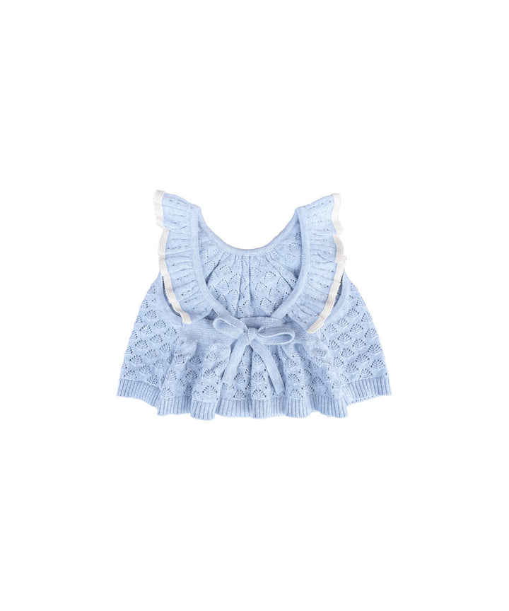 Elena Vest + Bloomers Set - Light Chambray