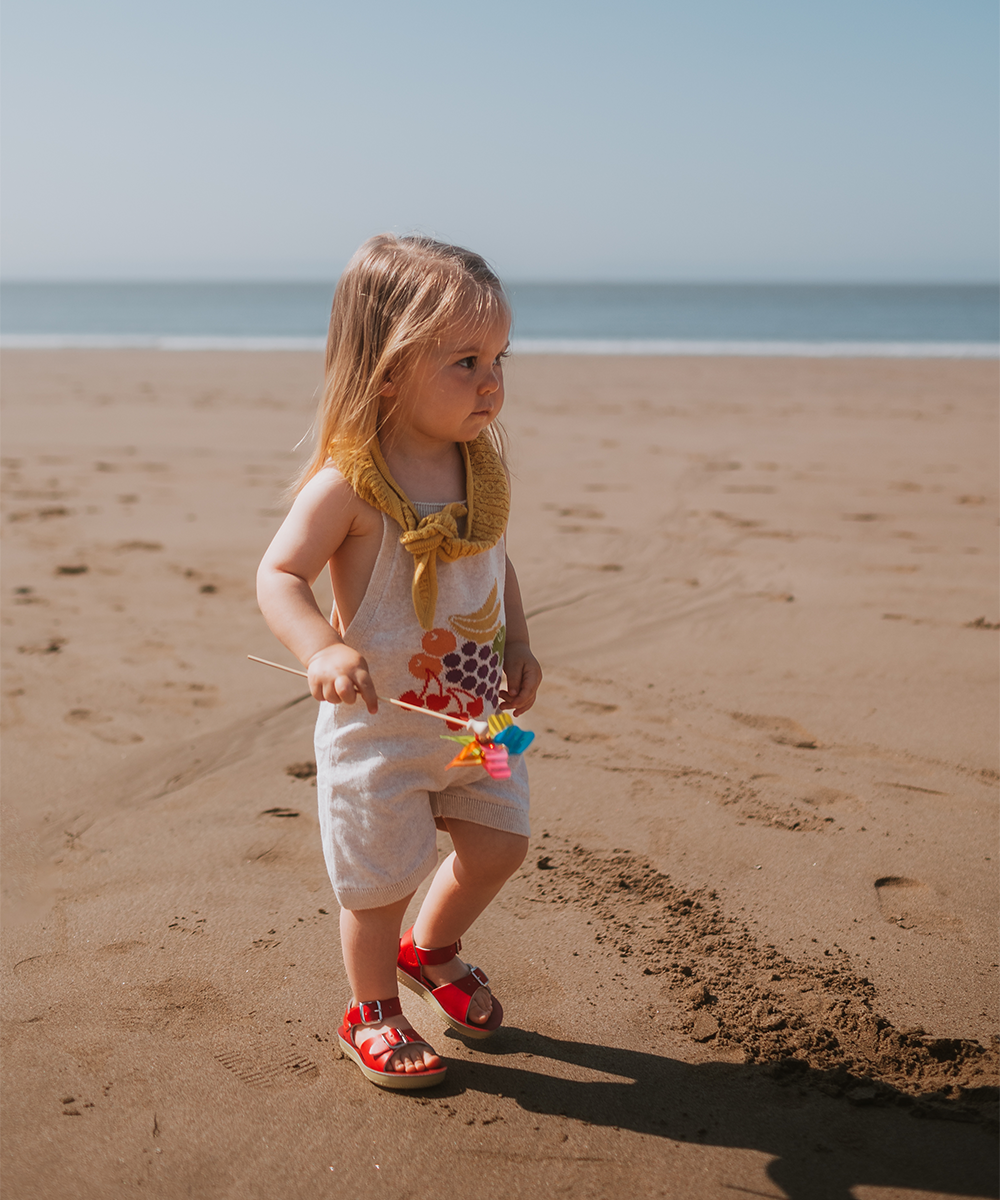 Fruit Bowl Romper - Shell  - Organic Cotton
