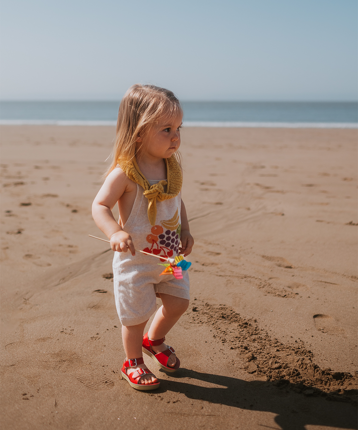 Fruit Bowl Romper - Shell  - Organic Cotton
