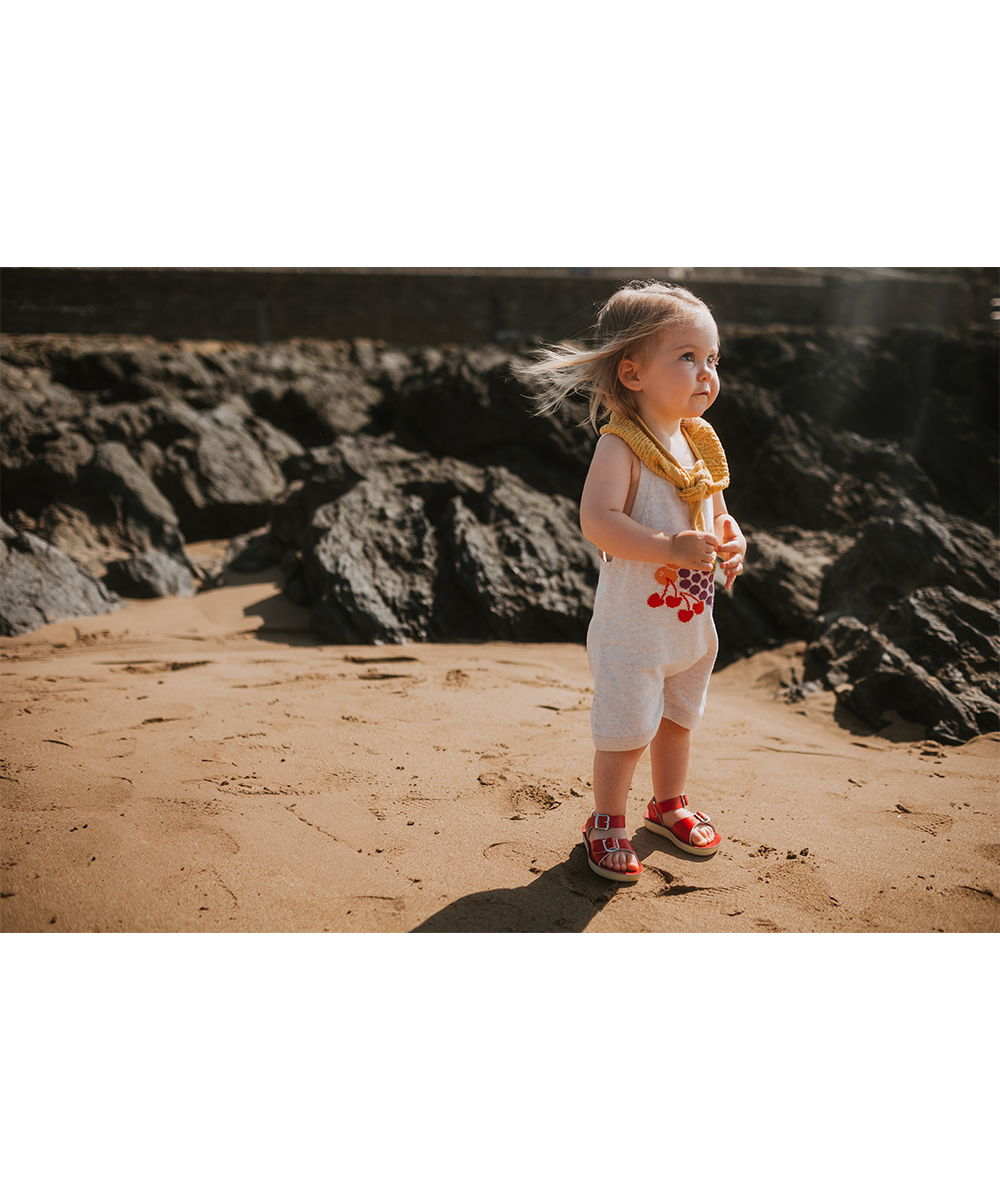 Fruit Bowl Romper - Shell  - Organic Cotton