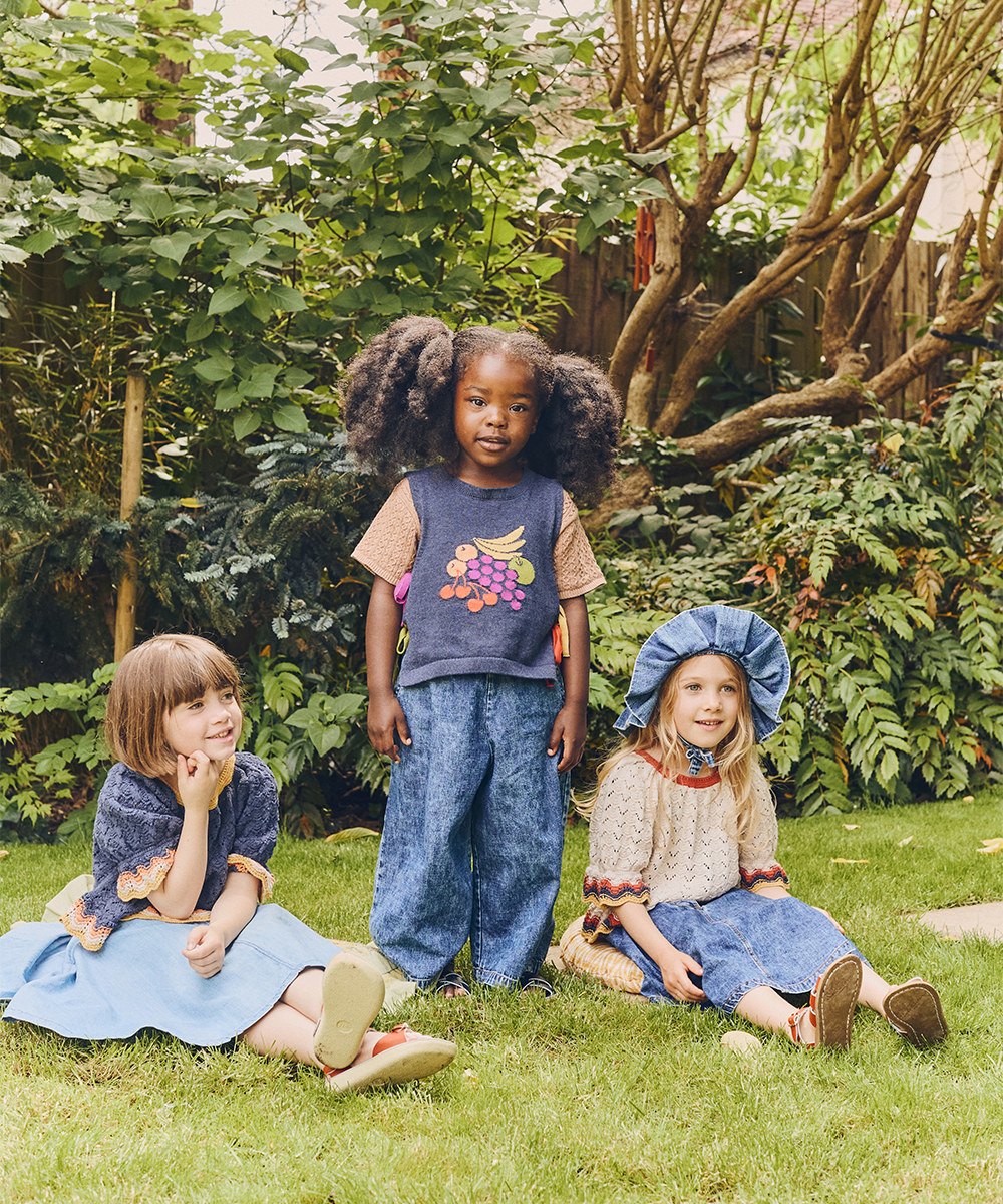Marine Tee - Denim Melange  - Organic Cotton