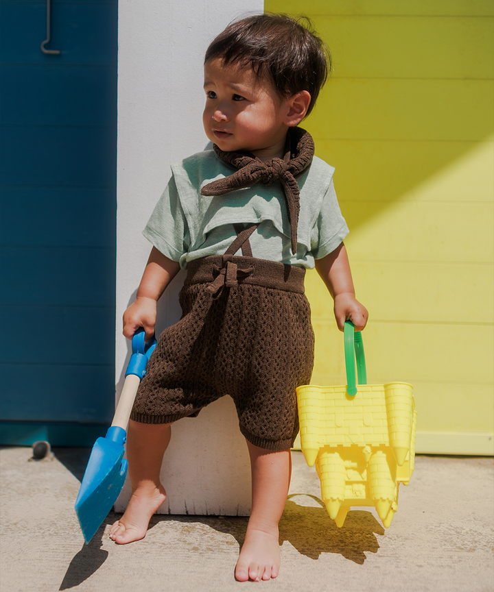 Tonnog Shorts - Driftwood Melange  - Organic Cotton