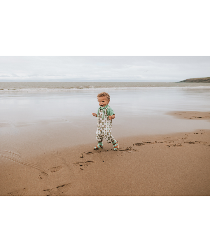Juice Box Romper - Green Apple
