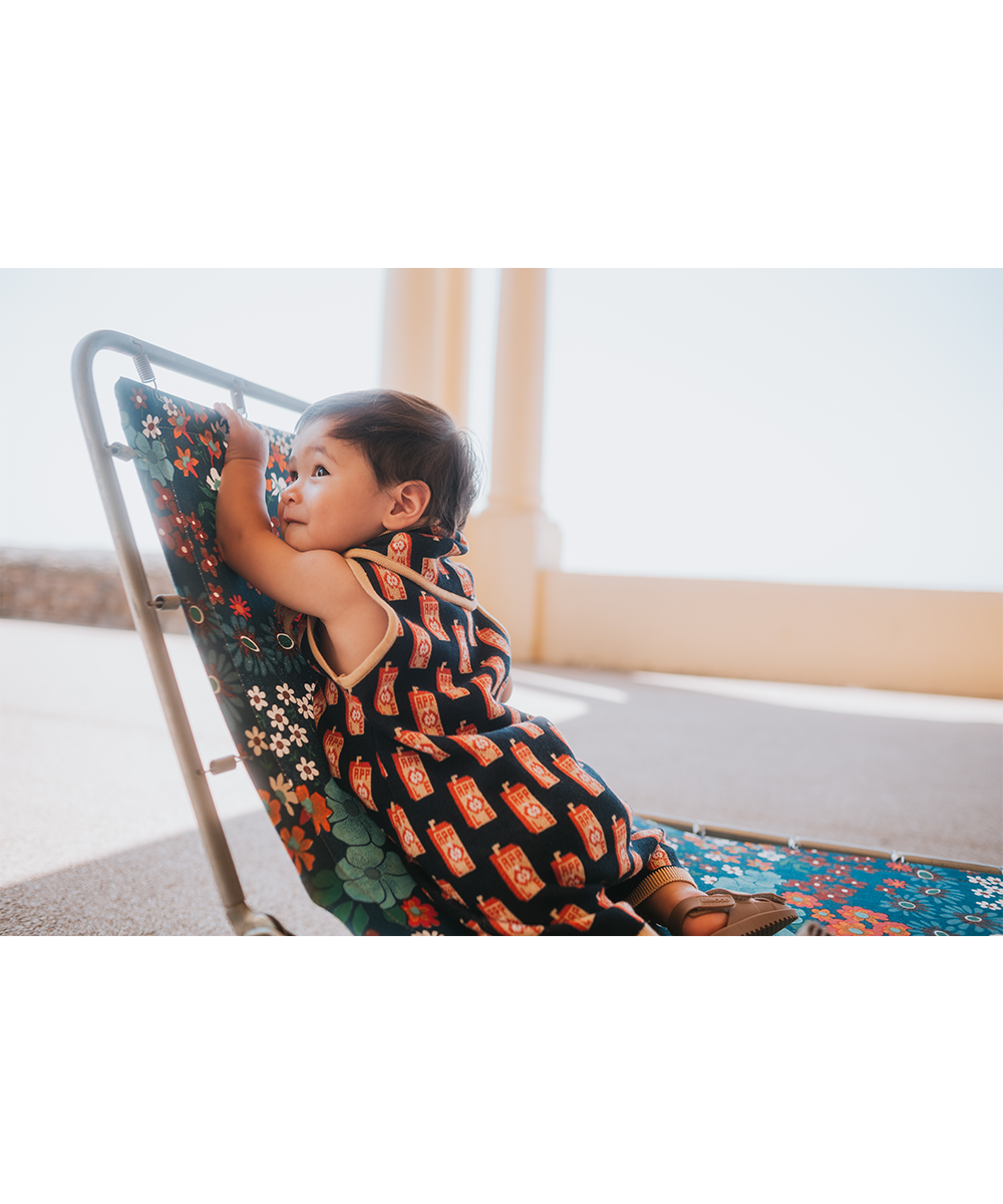 Juice Box Romper - Red Apple