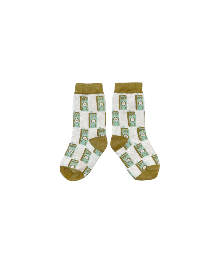 Juice Box Short Socks - Green Apple