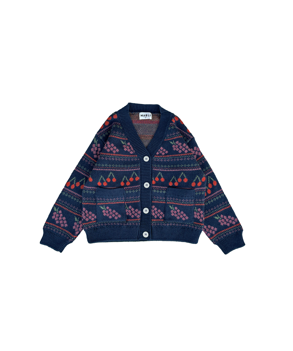 Mio Cardigan - Navy  - Organic Cotton &amp; Cashmere