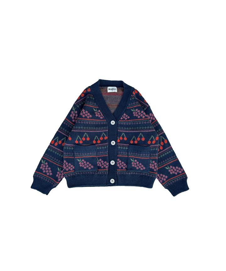 Mio Cardigan - Navy  - Organic Cotton &amp; Cashmere