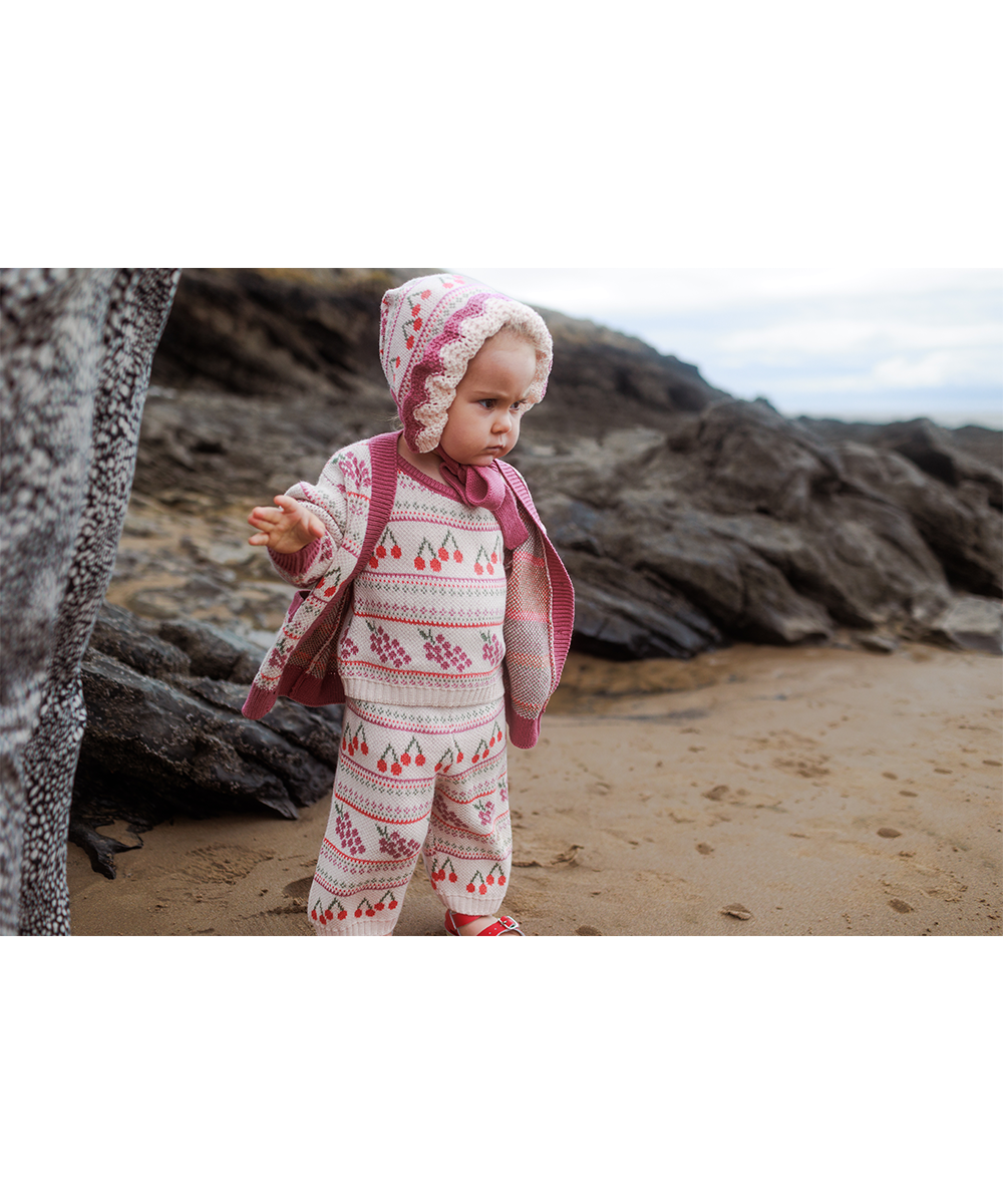 Mio Bonnet - Pearl  - Organic Cotton &amp; Cashmere