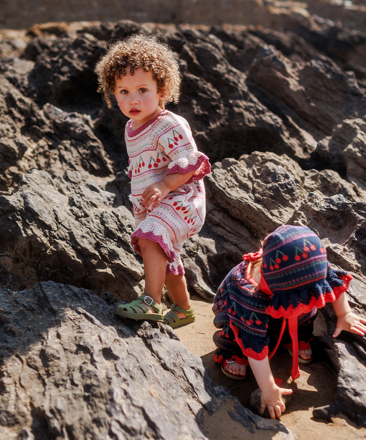 Mio Romper - Pearl  - Organic Cotton &amp; Cashmere