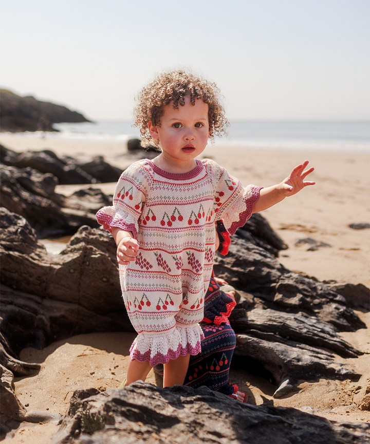 Mio Romper - Pearl  - Organic Cotton &amp; Cashmere