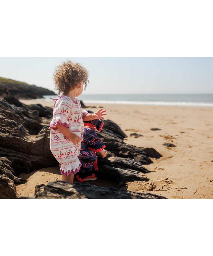 Mio Romper - Pearl  - Organic Cotton &amp; Cashmere