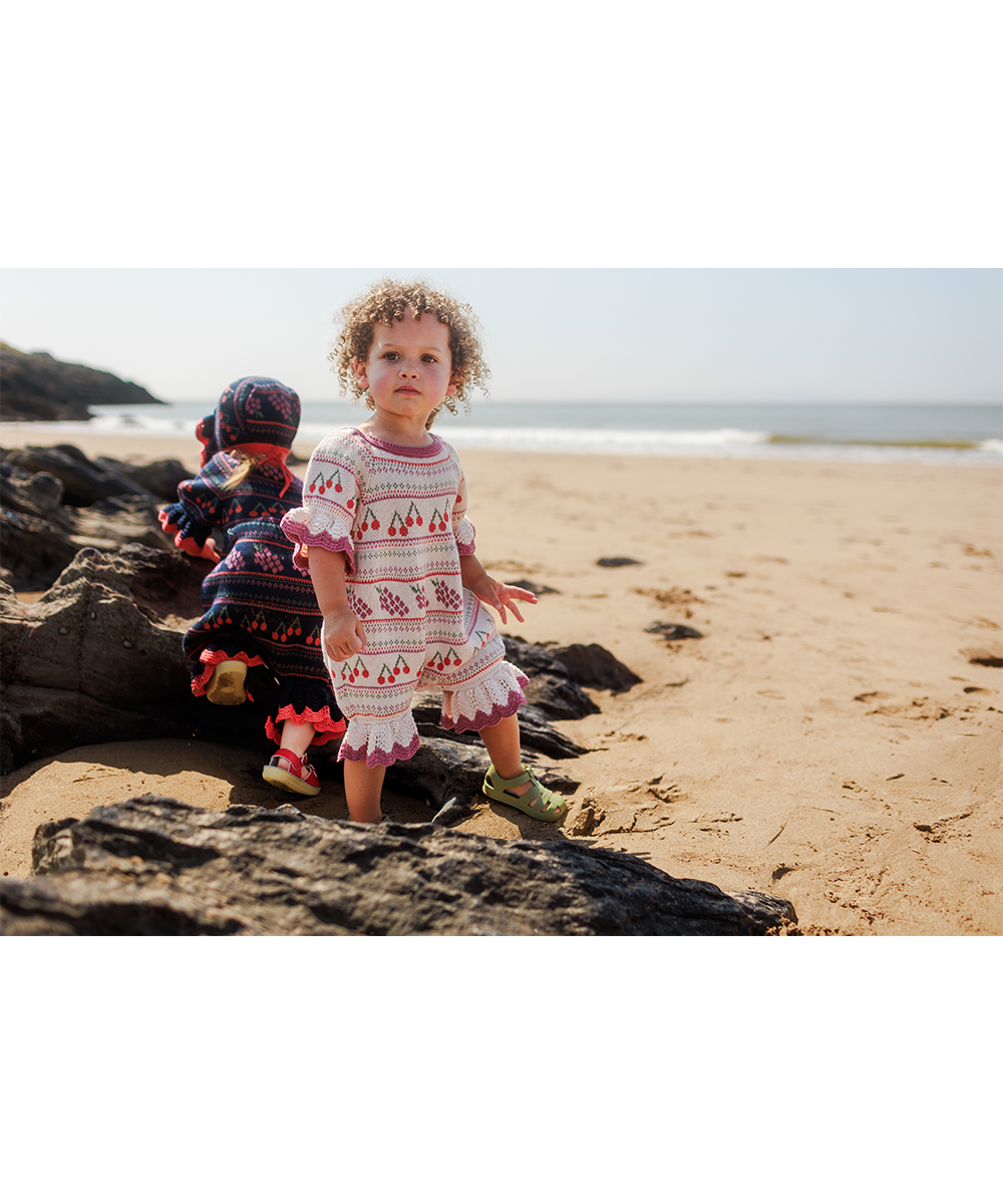 Mio Romper - Pearl  - Organic Cotton &amp; Cashmere