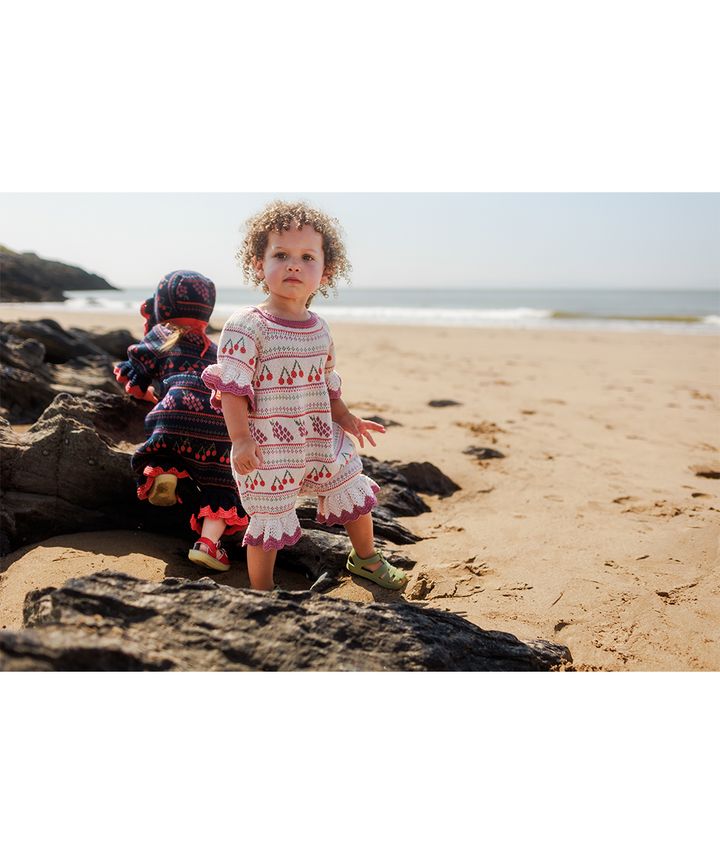 Mio Romper - Pearl  - Organic Cotton &amp; Cashmere