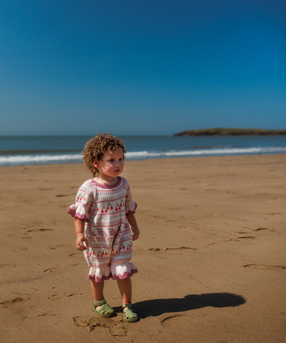 Mio Romper - Pearl  - Organic Cotton &amp; Cashmere