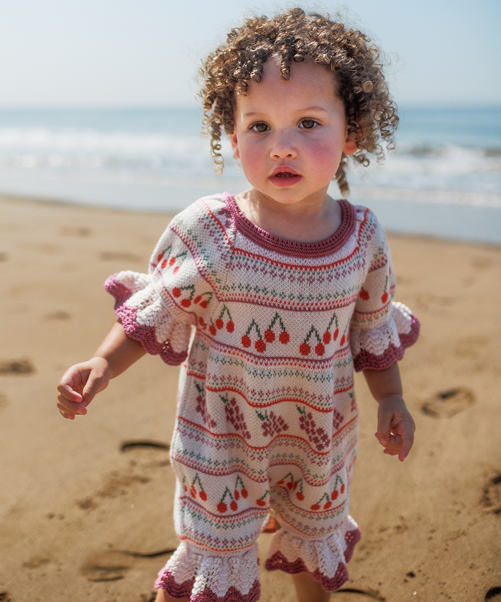 Mio Romper - Pearl  - Organic Cotton &amp; Cashmere