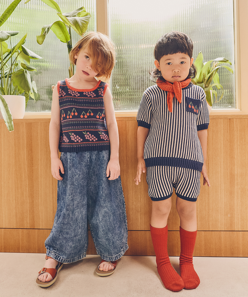 Shopping Tee - Navy  - Organic Cotton &amp; Cashmere
