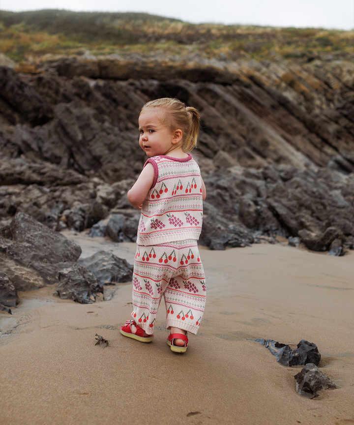 Mio Vest - Pearl  - Organic Cotton &amp; Cashmere