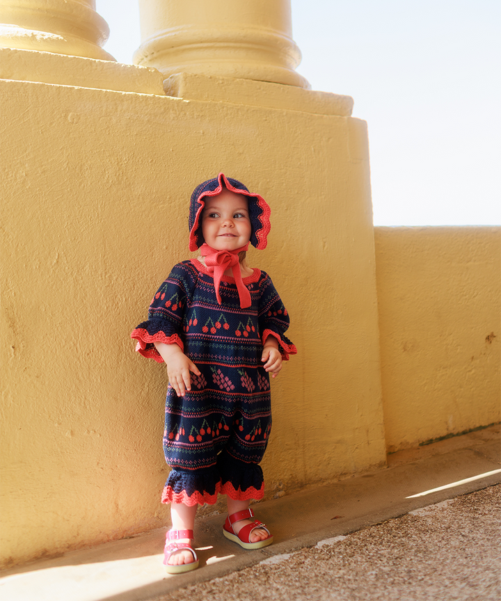 Mio Romper - Navy  - Organic Cotton &amp; Cashmere