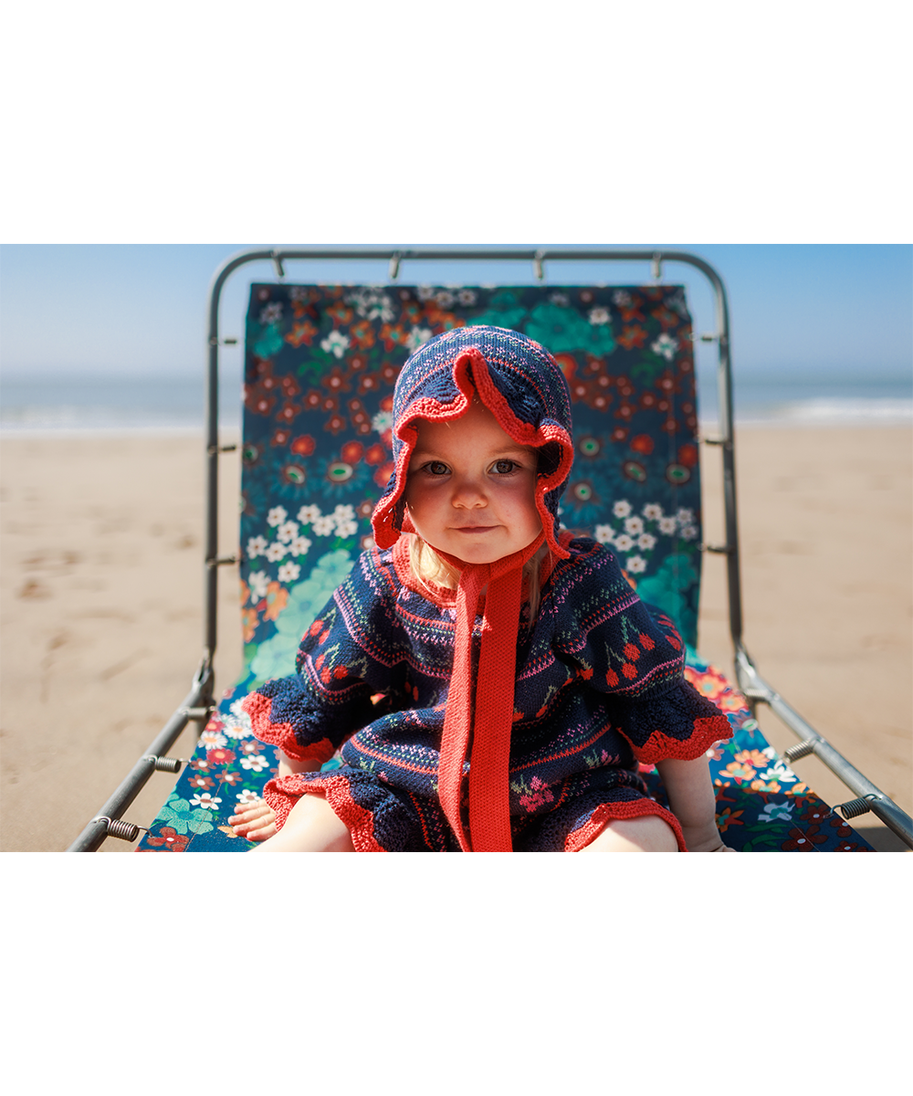 Mio Bonnet - Navy  - Organic Cotton &amp; Cashmere