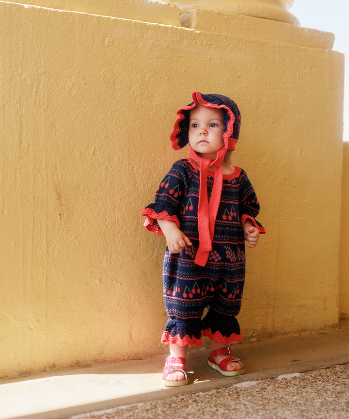 Mio Romper - Navy  - Organic Cotton &amp; Cashmere